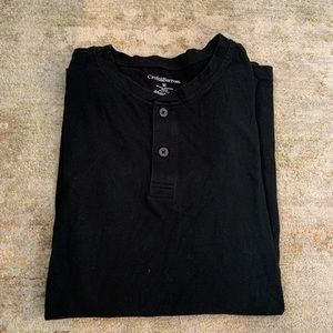 Black long sleeve Craft and Borrow shirt